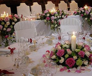 Флористические композиции на столы гостей 005
